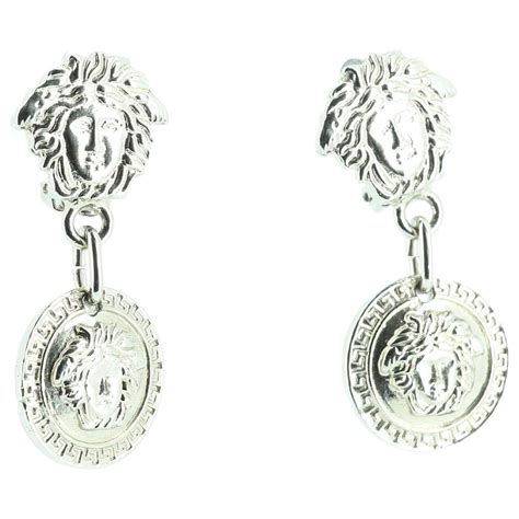 boucle d'oreille versace argent|Collection boucles d'oreilles .